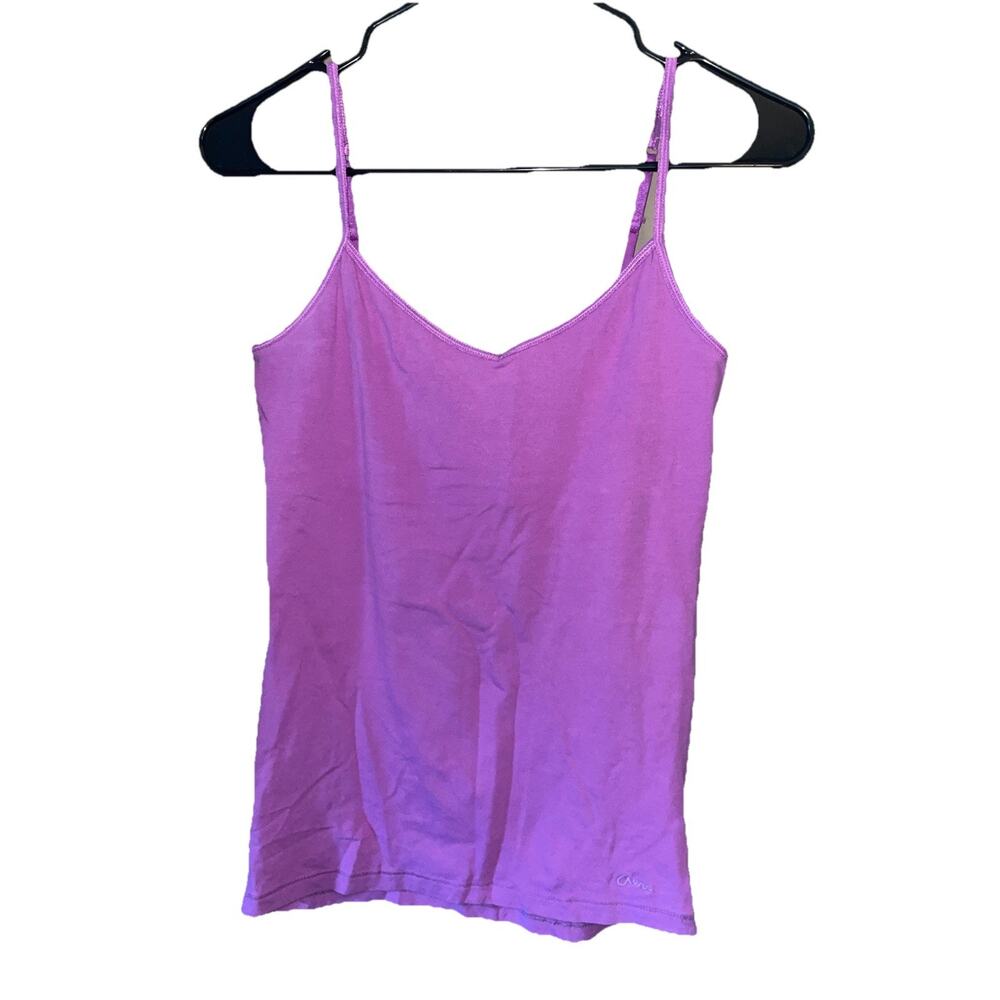 Y2K Aeropostale Women’s Favorite Cami Purple Camisole Top Sz L Spaghetti Strap